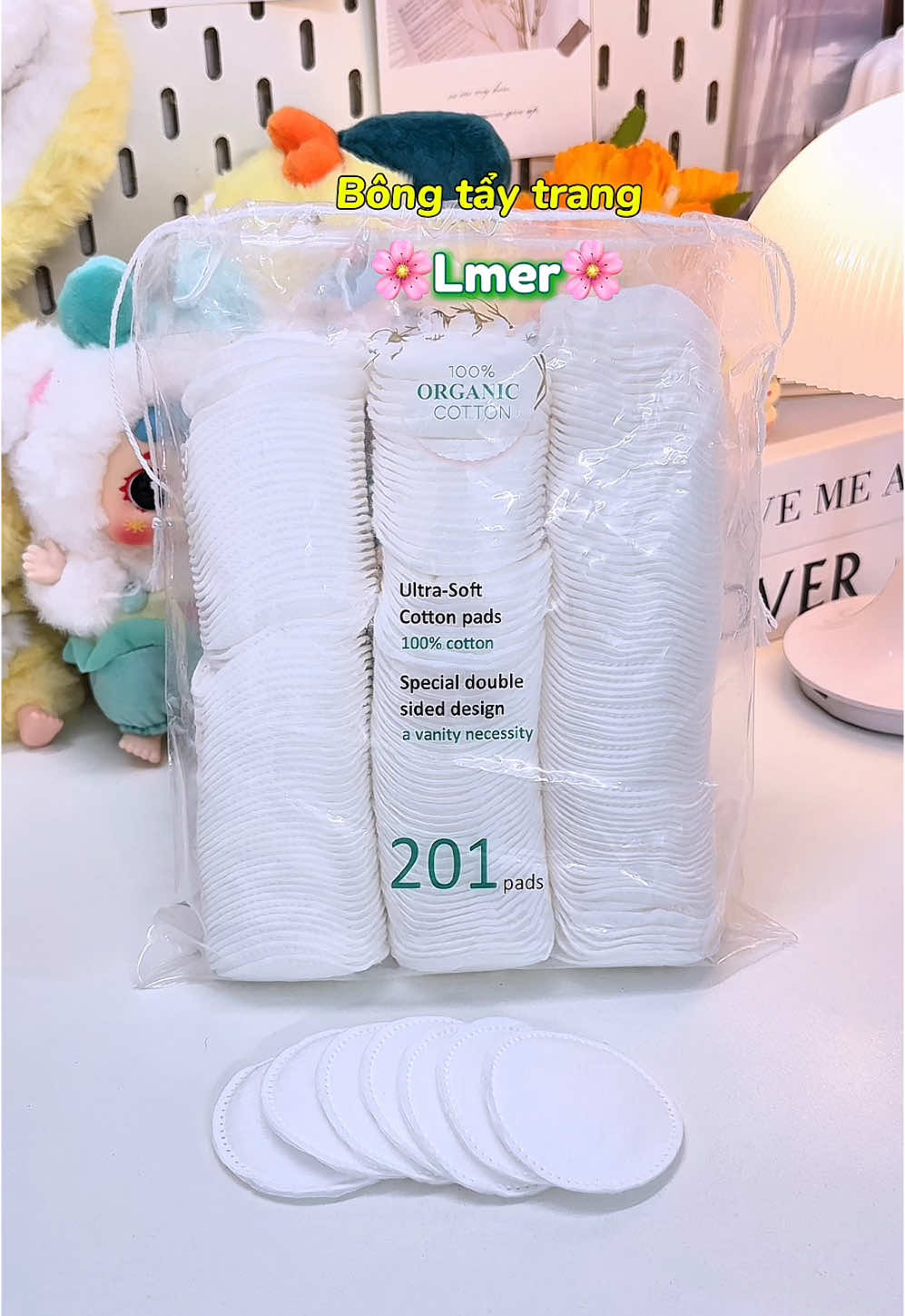 Bông tẩy trang Lmer chân ái cho mấy bà da nhạy cảm🌸#bongtaytrang #bongtaytrangquocdan #bongtaytranglmer #skincare #xuhuong #review 