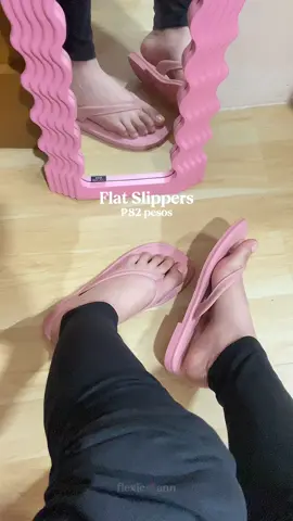 Basta pink 🥹💗  Disclaimer: Prices and Details of the products may change once the video is published. The creator is not liable for any changes after the video is published. Prices may vary. Products may change. Any changes on the product may happen.  #flatslippers #slippers #slippersforwomen #flexieann 