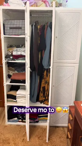 Anay no more to mii kasi plastic to😀😱#wardrobe #antboxwardrobe #foldablestoragebox #wardrobewithhanger #cabinetwithhangerrack #whitecabinet #aestheticwardrobe 
