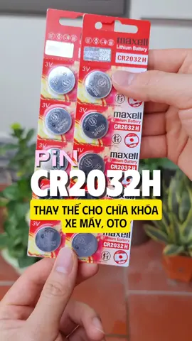 Pin Maxell CR2032H dùng để thay thế cho chìa khóa xe máy, oto, airtag...#pin #cr2032 #lithiumbattery #battery #dientutienich 