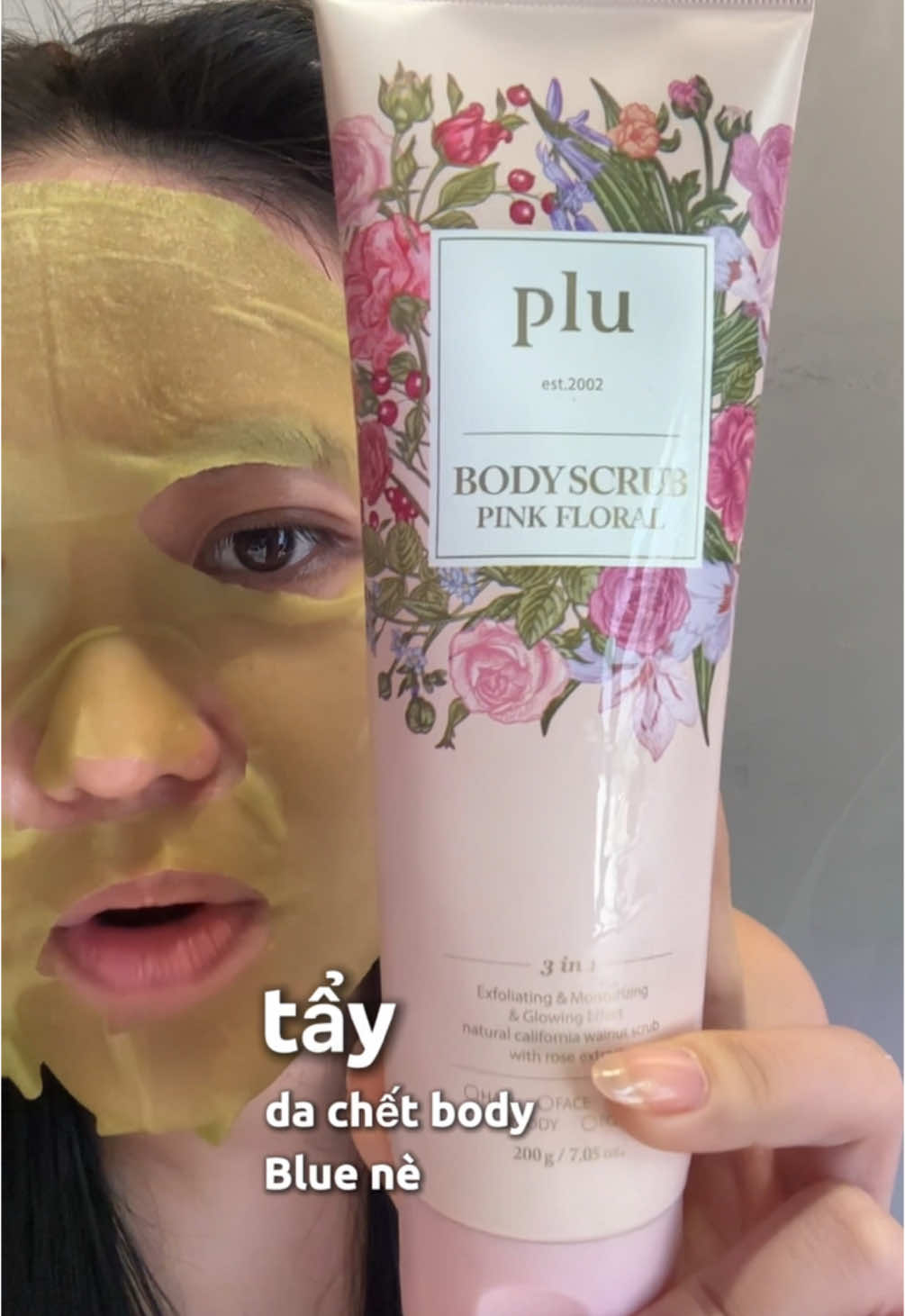 Đắp mặt nạ Keyshu nhưng review tẩy da chết Plu nha😅 Hàng tốt không ai review thì mình làm thôi 😆✨💋 #comireview 