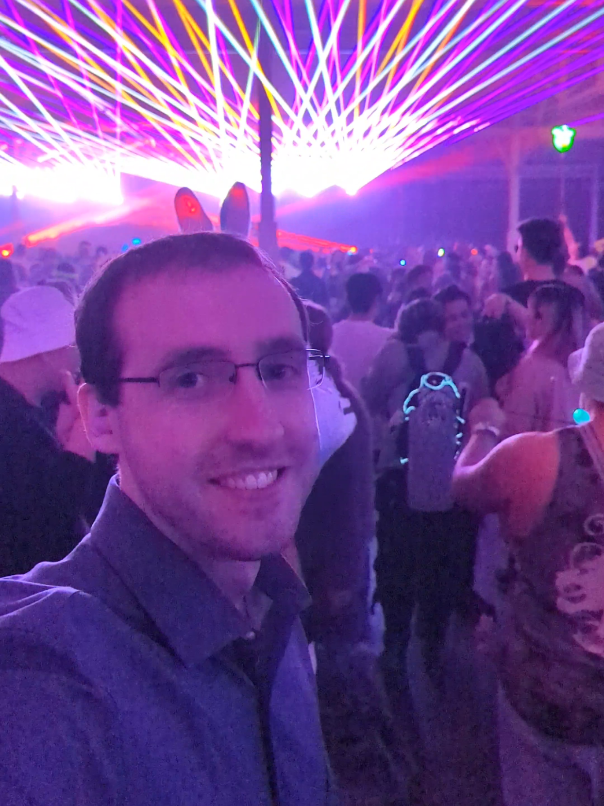 nerd at the club 