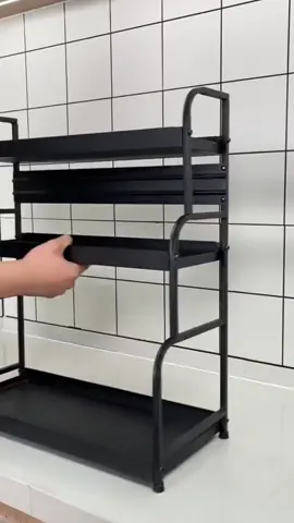 Kitchen Spice Rack Kitchen Rak Dapur Rak Rempah Stainless Steel Seasoning Storage Rak Condiment Rack Storage Racks shelf Furniture #foryou #organizer #appliances #homeappliances #kitchen 