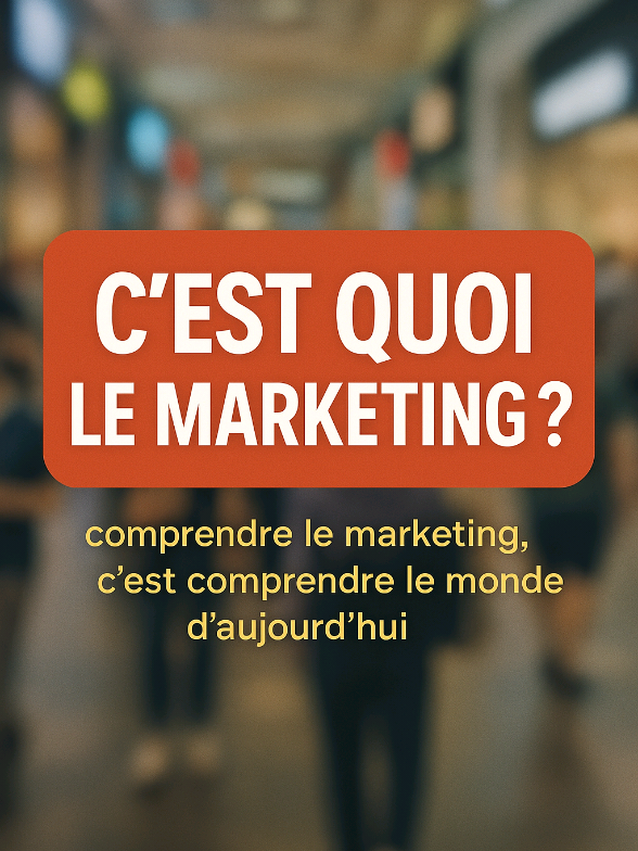 Réponse à @jokay54 C'est quoi le marketing ? Comprendre le marketing, c’est comprendre comment les entreprises nous influencent, comment elles répondent à nos besoins, et surtout, comment elles transforment une simple idée… en succès mondial. En bref, comprendre le marketing, c’est comprendre le monde d’aujourd’hui #marketing #economie #astucebusiness #videoeducative #ge #marketingdigital  