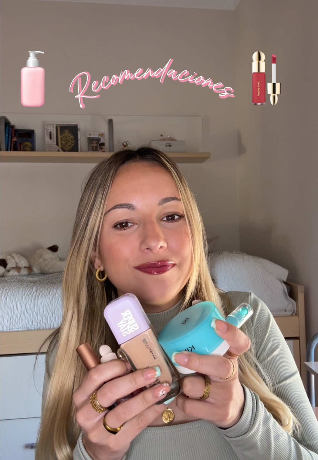 Recomendaciones beauty con cositas que no había sacado por aquí 🥰  #recommendations #makeup #recomendaciones #maquillaje #skincare #rarebeauty #kiko #maybelline #idole #lancome #sephora #beauty #parati #fyp #girls 