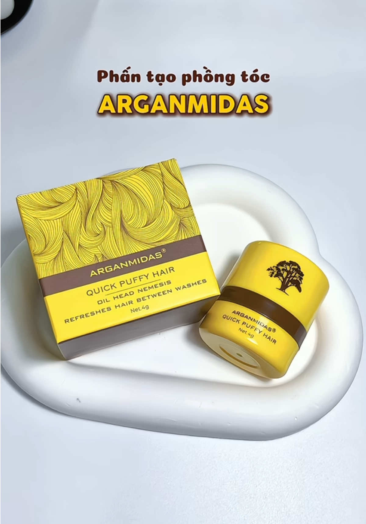 tạm biệt nỗi lo tóc xẹp, tóc bết vì mồ hôi và da đầu dầu #hair #phankiemdau #arganmidas #arganmidasvietnam 
