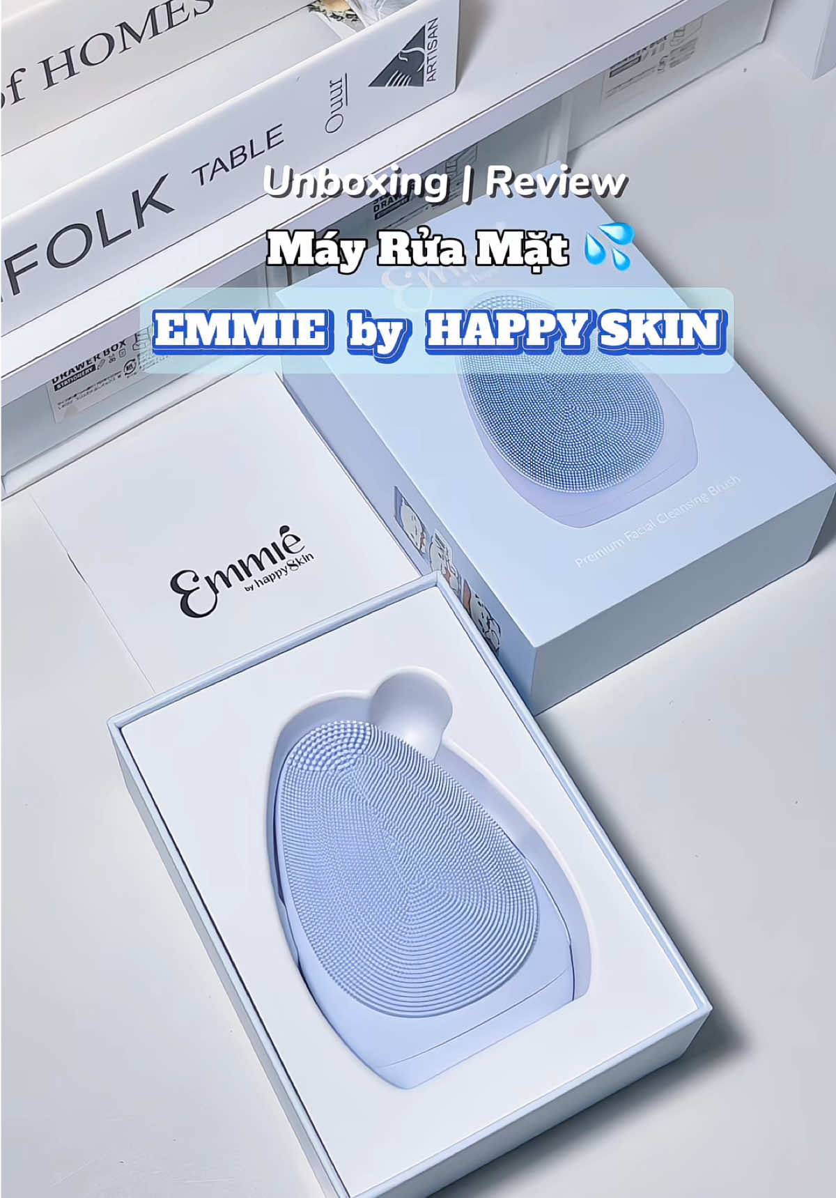 Máy rửa mặt EMMIE by HAPPY SKIN #mayruamat #mayruamatemmie #emmie #happyskin #unboxing #review #xuhuong #fyp  