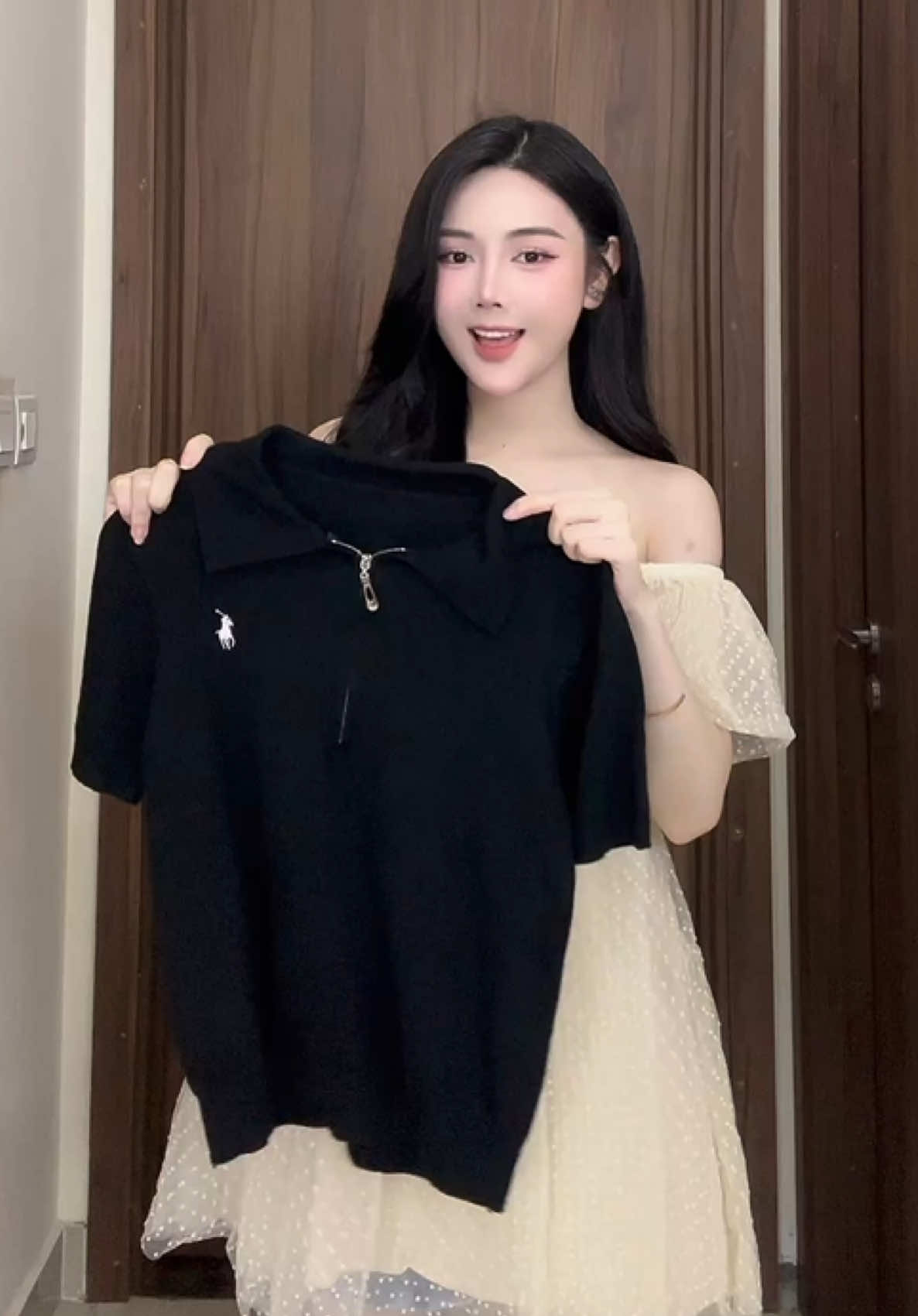Áo len polo hot trend mặc mùa hè xinh lắm nha cac nàng #aolenpolonu #aopolo #aopolodep #viral #review #xuhuongtiktok #fyp 