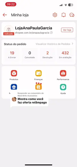 Respondendo a @Mara Brito Acessórios   Como eu faço oferta relâmpago  #lojashopee #diariodevendas #vendernashopee #vendershopee2025 