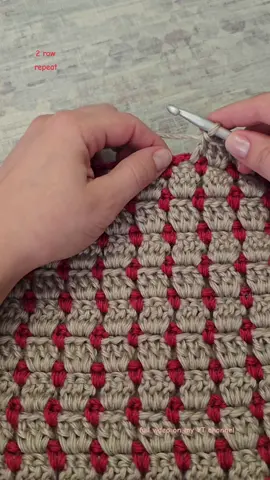 Block Stitch 2 Row Repeat Crochet Pattern | How to Crochet In 2 Colors | Crochet Blanket #crochettiktok #knitting #crochettutorial #crochetprojects #crochetblanket #easycrochet #crochetideas 