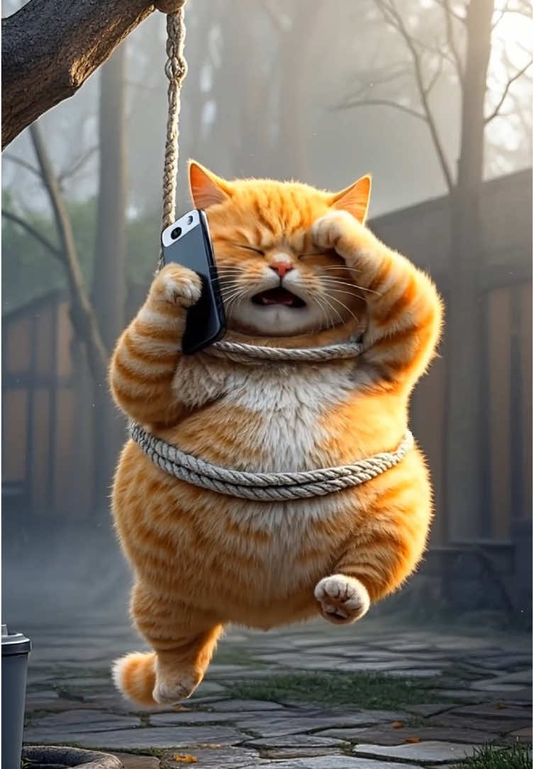 This orange cat is really harmful.😂#ai #aistory #cat #storytime #funny 