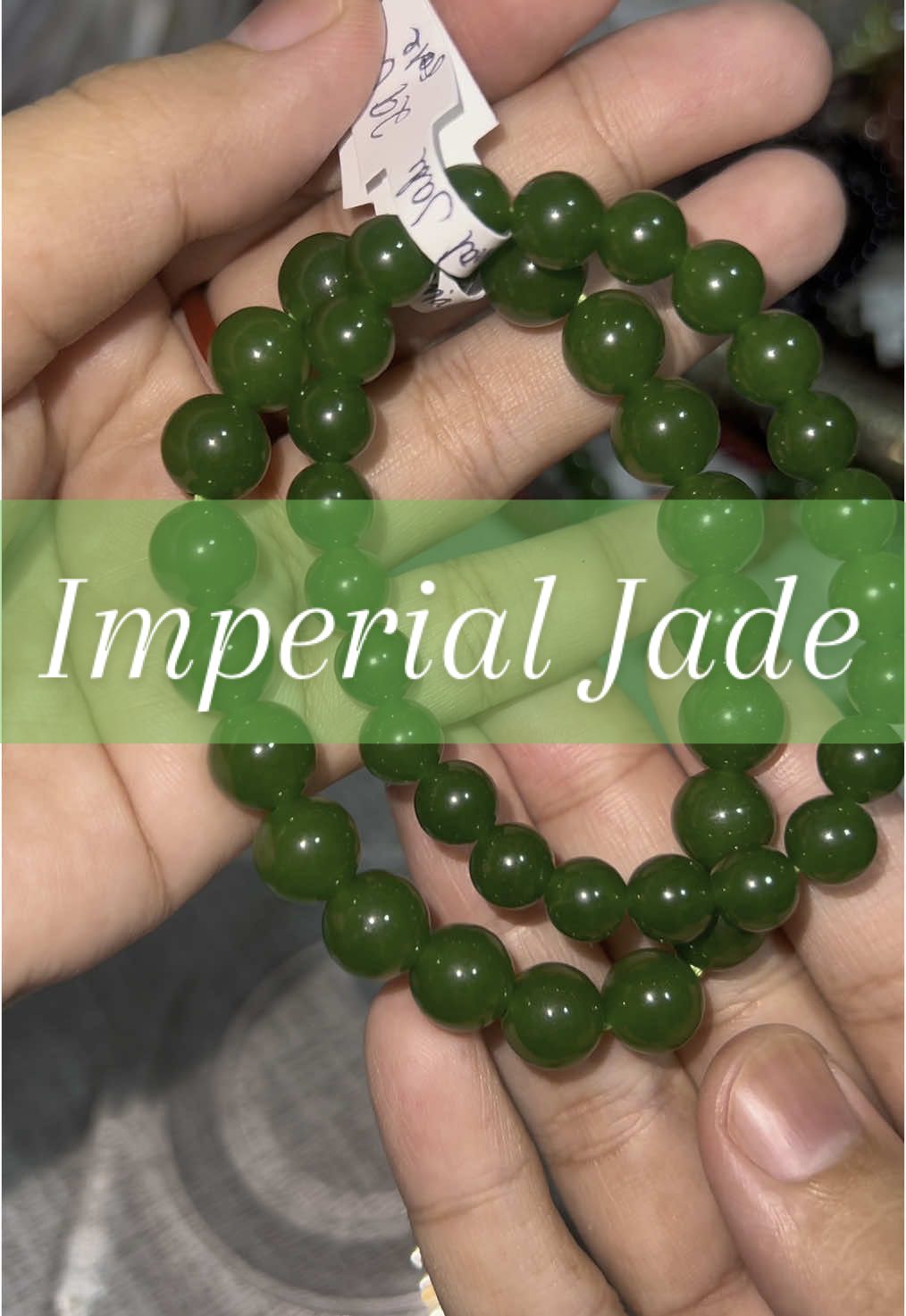 Imperial Jade Available!#tsco2019 #imperialjade #myanmarjade #foryoupage #naturalstone #naturalstonecrystal #fyourpage #authentic #bracelet #original 
