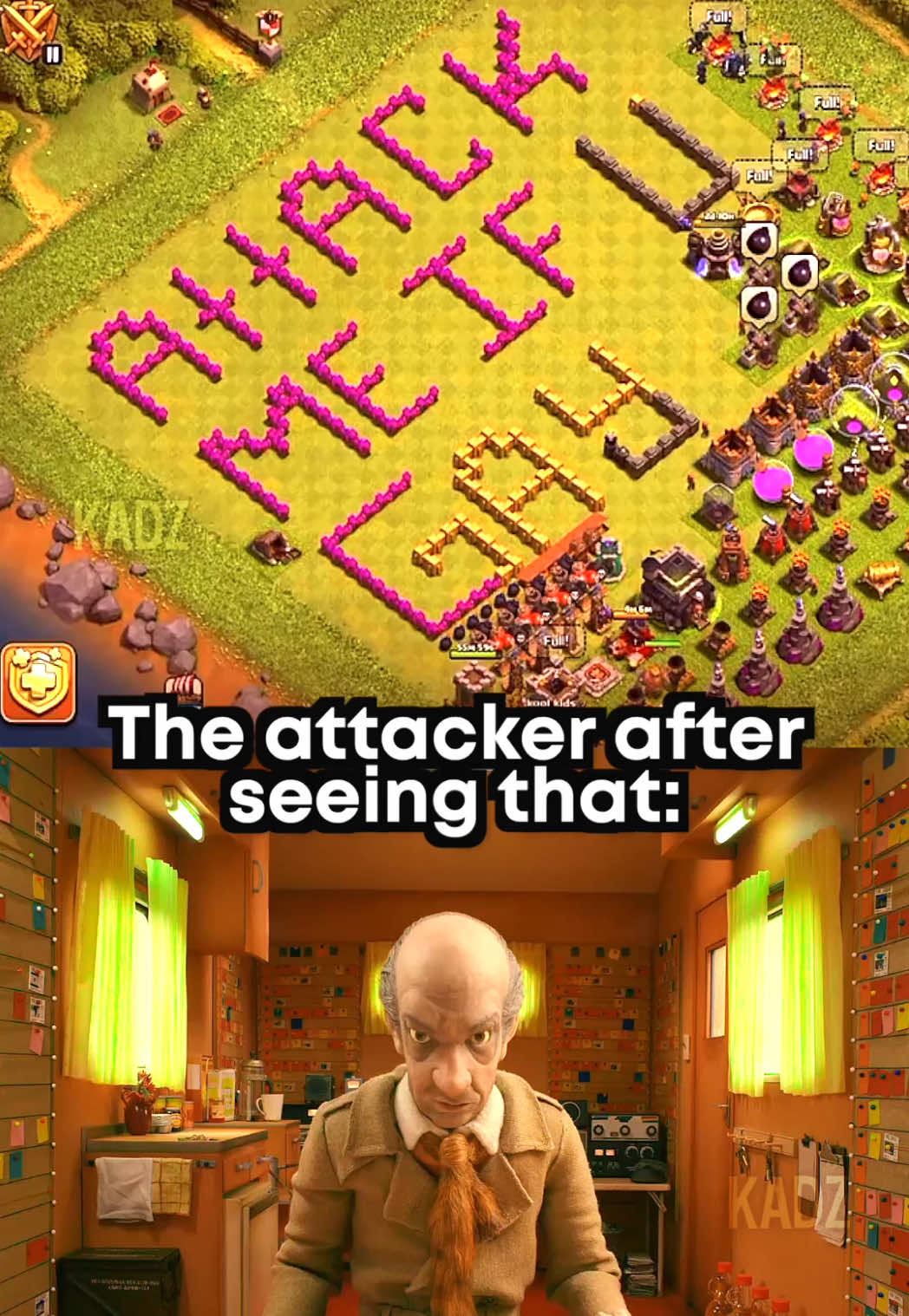 The best defense 🗿 #meme #memes #clashofclans #coc #fantasticmrfox