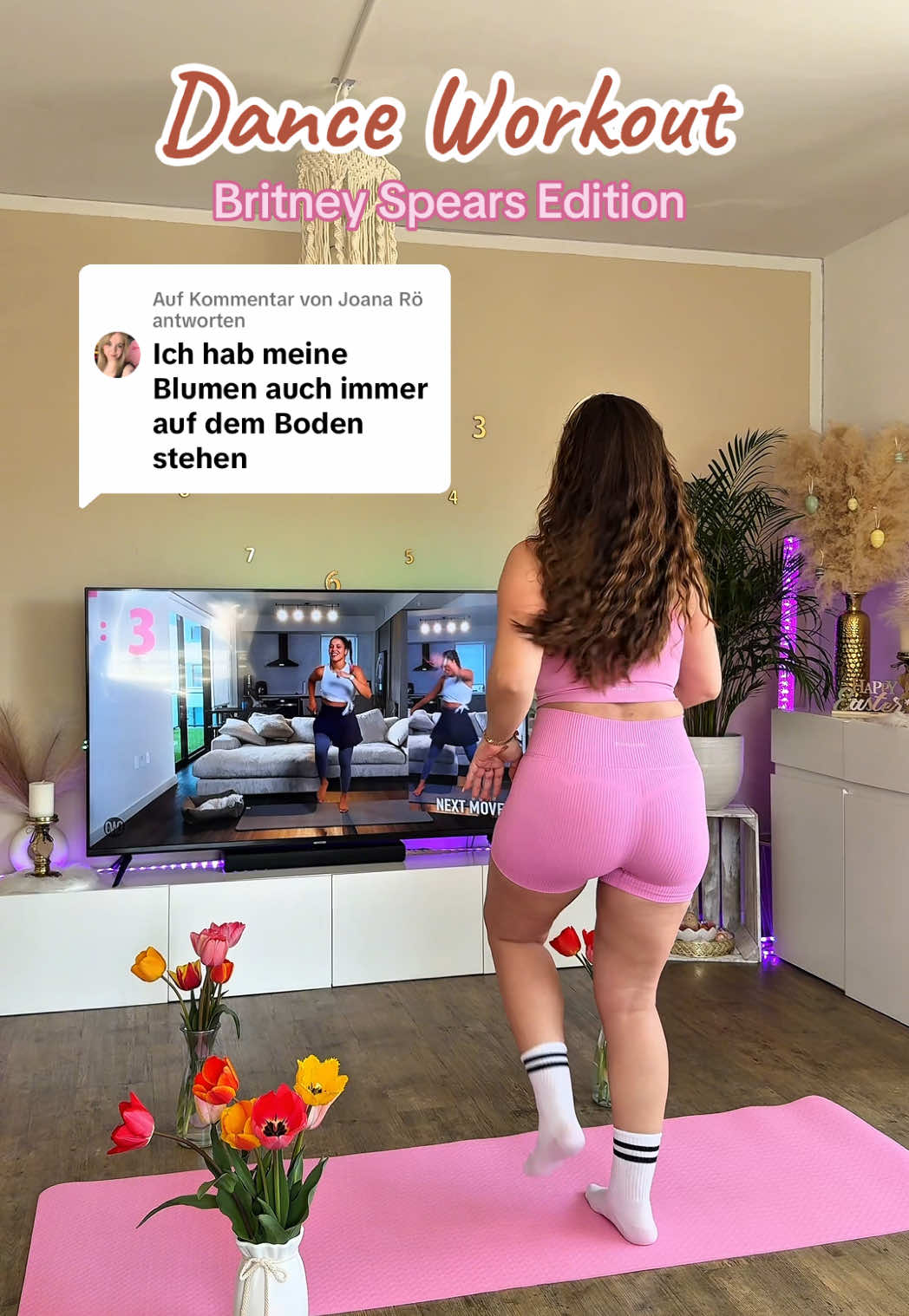 Antwort auf @Joana Rö Meine neuen Blumen 🤣 🌷 #fyp #fürdich #abnehmen #fitwerden #workout #danceworkout #growwithjo 