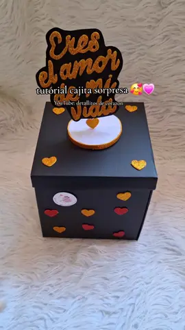 ideal para cualquier ocasion 🥰💗 cajita sorpresa el tutorial mas detallado lo encuentran en mi canal de YouTube: detallitos de corazon 🥰😍🫶 dudas en los comentarios  pedidos al 3708 1063 🫶🇬🇹envios a toda Guatemala 💗🥰 #tutorial #cajitasorpresa #detalles #novios #cumplemes #aniversario #enamorados 