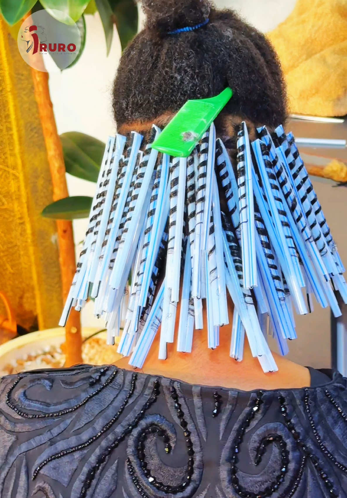 Stray set #fyp #foryou #curlyhairstyles #irurohair #naturalhair 