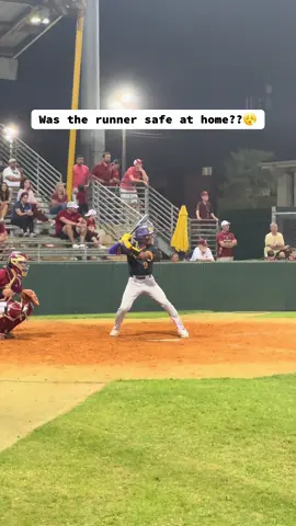 I don’t think blue was gone call him safe either way…🤷🏾‍♂️ #highschool #baseball #staugustine #fyp #viral #holycross #out #safe 