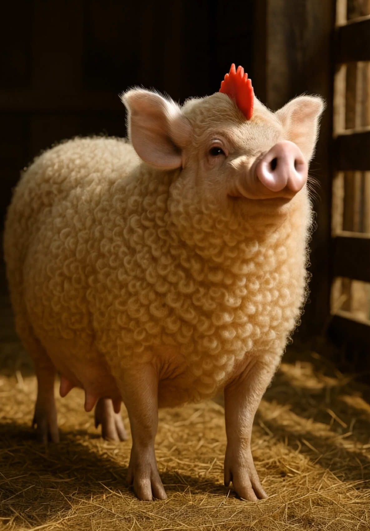 Unusual and interesting Ai morphing…. #fyp ##ai #aivideo #farm #animals #trending #viralvideo created with @Pika AI Frames. 