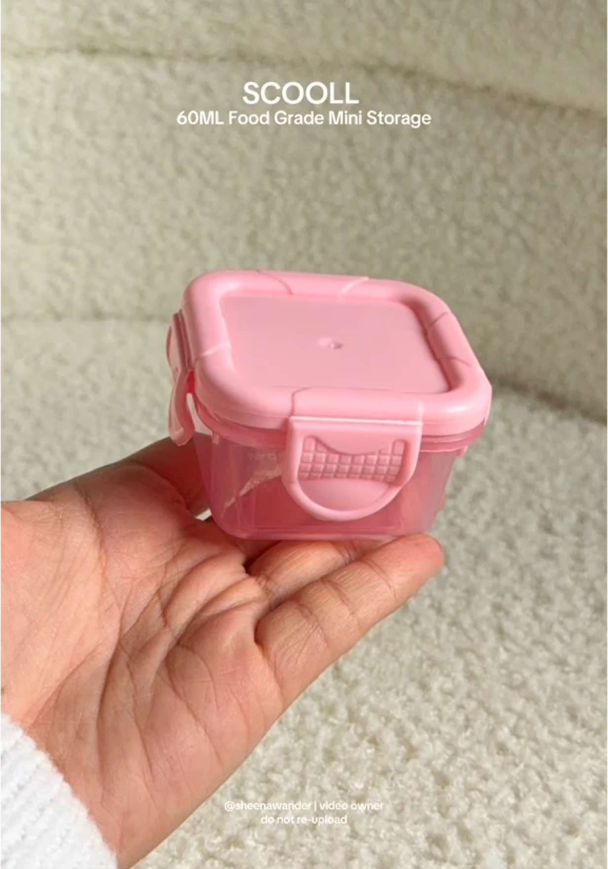 60ml Food mini storage — Perfectly sized for all your mini food storage needs!🍴@SCOOLL #FoodGrade #TinyButMighty”#foodstorage #storagecontainers #container #ministorage #foodgrade #kitchenorganization #KitchenHacks #airtightcontainer 