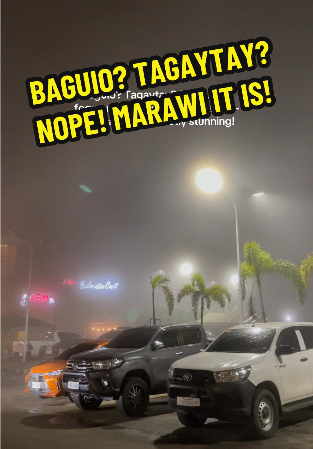 Napakasarap sa feeling! Marawi got this! 🥶💨 #marawi #marawicity #bangonmarawi #fog #ilovemarawi #fyp #foryou #foryoupage #relate #relatable #trend #trending #viral #tiktok #tiktokph  