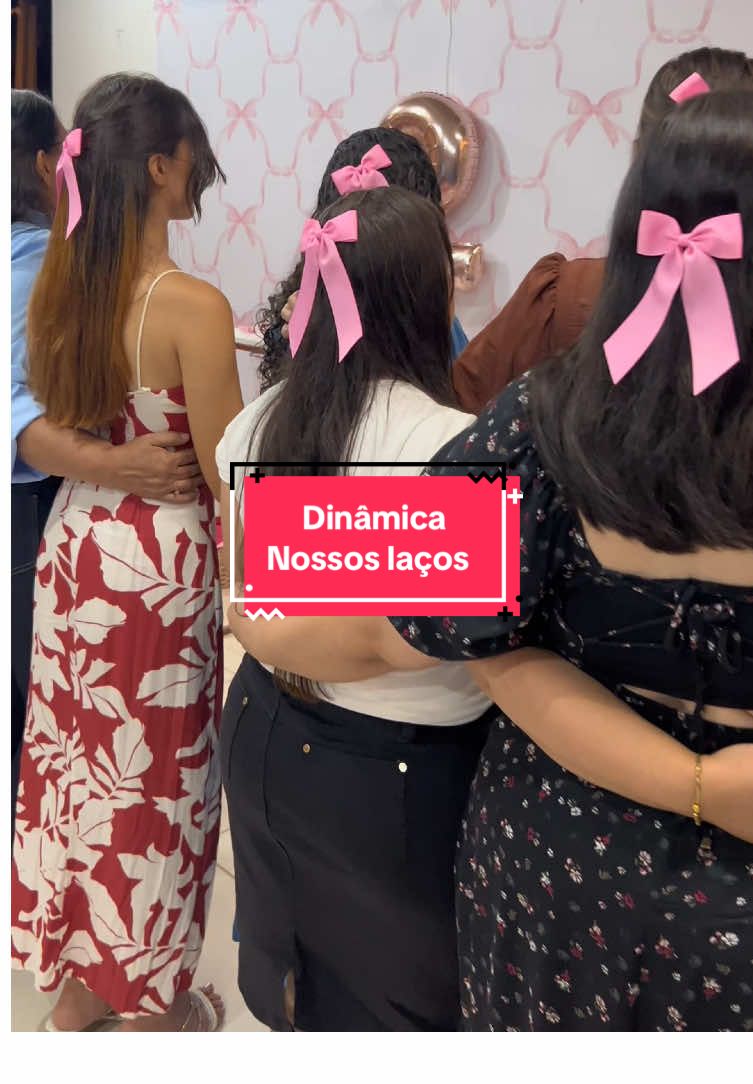 🎀 Dinâmica Nossos laços 🎀 #dinâmicas #quebragelo #diadamulher #outubrorosa #setembroamarelo #laçosdeamizade #encontrodemulheres #cultofeminino #chademulheres 