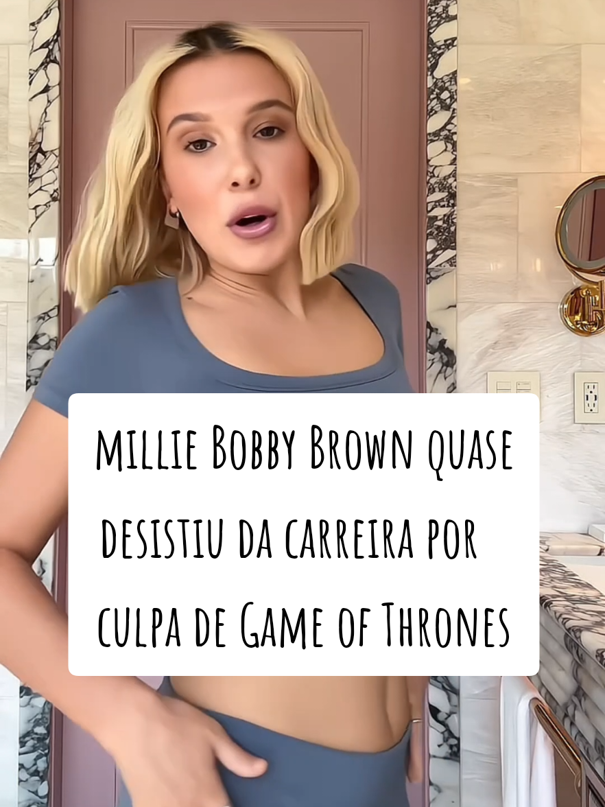 Millie Bobby Brown quase desistiu da carreira por culpa de Game of Thrones. #daenerystargaryen #jonsnow #gameofthrones #milliebobbybrown 