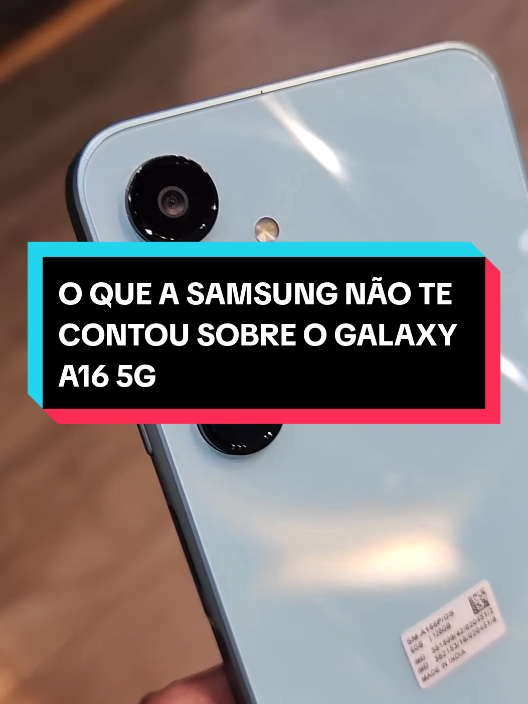 O QUE A SAMSUNG NÃO TE CONTOU SOBRE O GALAXY A16 5G  #samsung #galaxya16 #a16 #celular #smartphone 