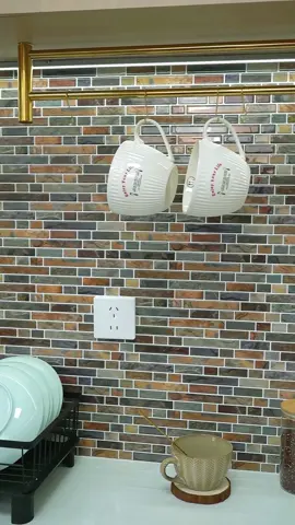 Perfect for my farmhouse kitchen#peelandsticktile #homedecor #peelandstickbacksplash #stickgoo #diyproject #kitchenbacksplash #homeimprovement #easydiy #renterfriendly #kitchendecor #walldecor