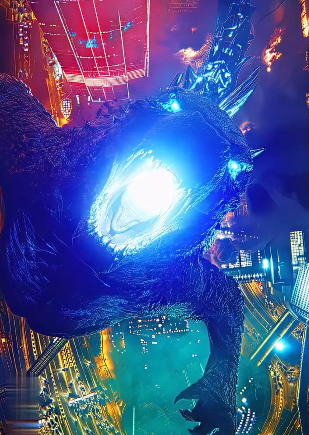 Godzilla  #godzilla #kong #titan #monster #beast #blue #fire #lazer #beam #hollowearth #earth #city #energy #tiktokindia #fyp #best #incredible #edit 