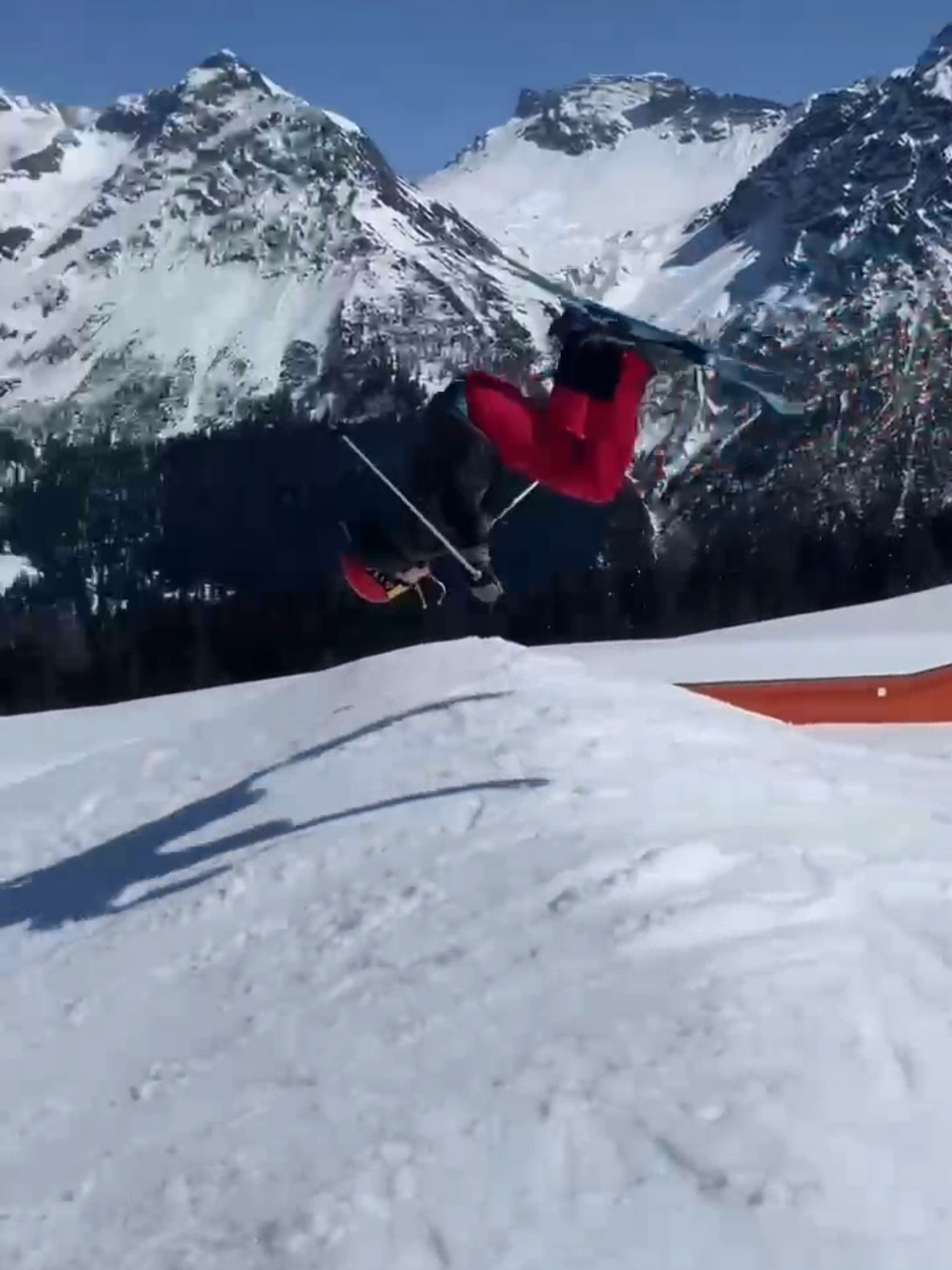 #ski #skijumping #backflip #flip #skipark #fail #fall  @arosalenzerheide @PJ @Andri Ragettli 