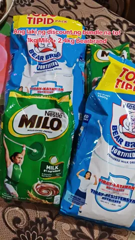 Ang mura nalang ng Milo at Bearbeand bundle na to! #milo #bearbrand #milk #chocolatedrink #drinks #milkpowder 