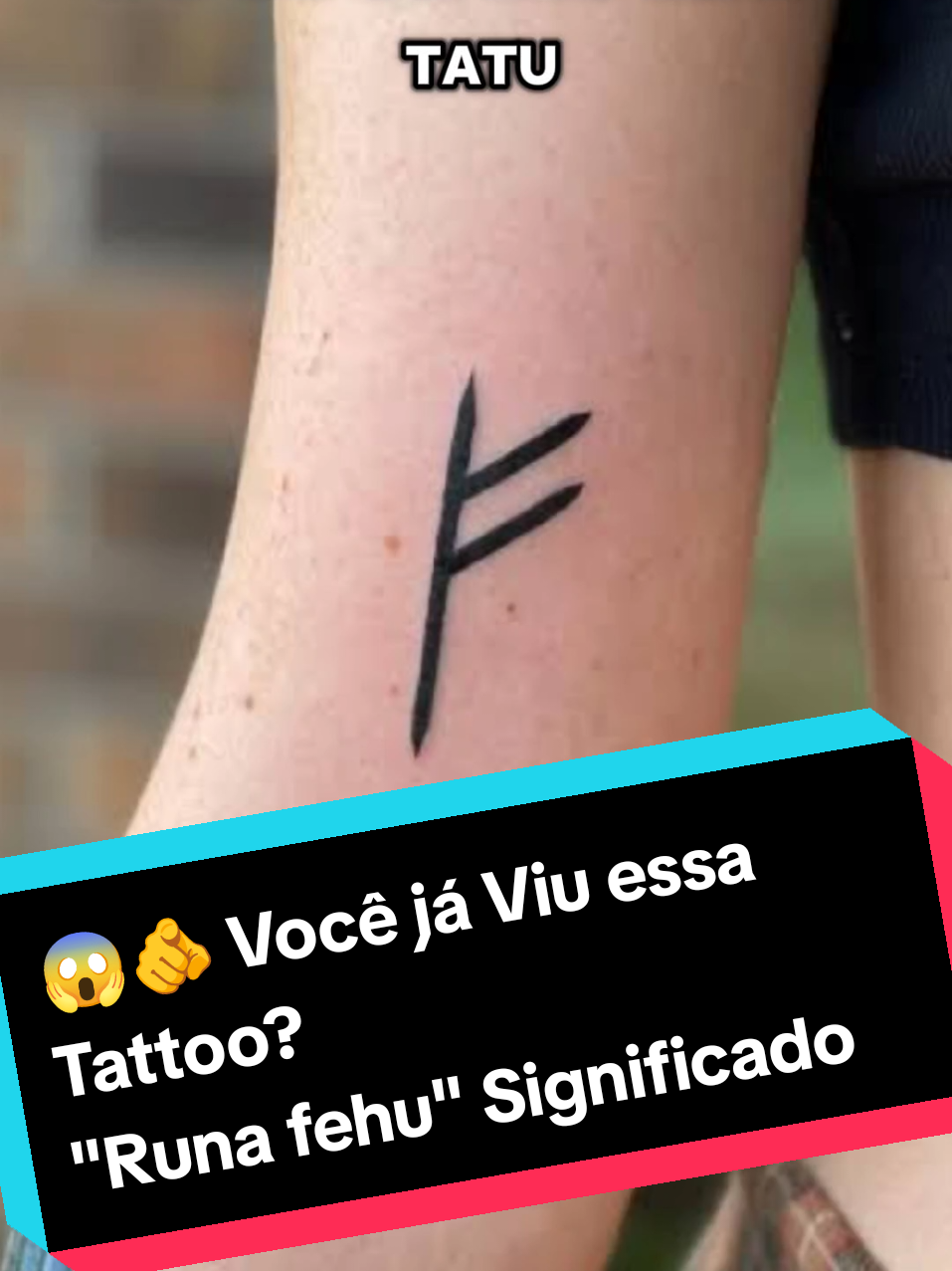 Você 🫵 já viu essa tattoo ?😱🫵Runa Fehu Significado 🥏  #RunaFehu #vocejaviu #significado #prosperidade #abundancia #riqueza #sorte #tattoo #tattoos #tatuagem #madriink23 