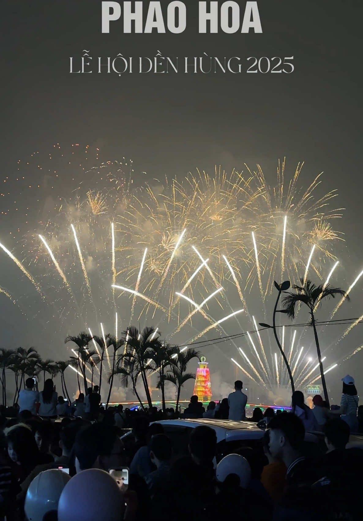 Pháo hoa Việt Trì mãi đỉnh 😱 #viettricogi #giotohungvuong #viettri 