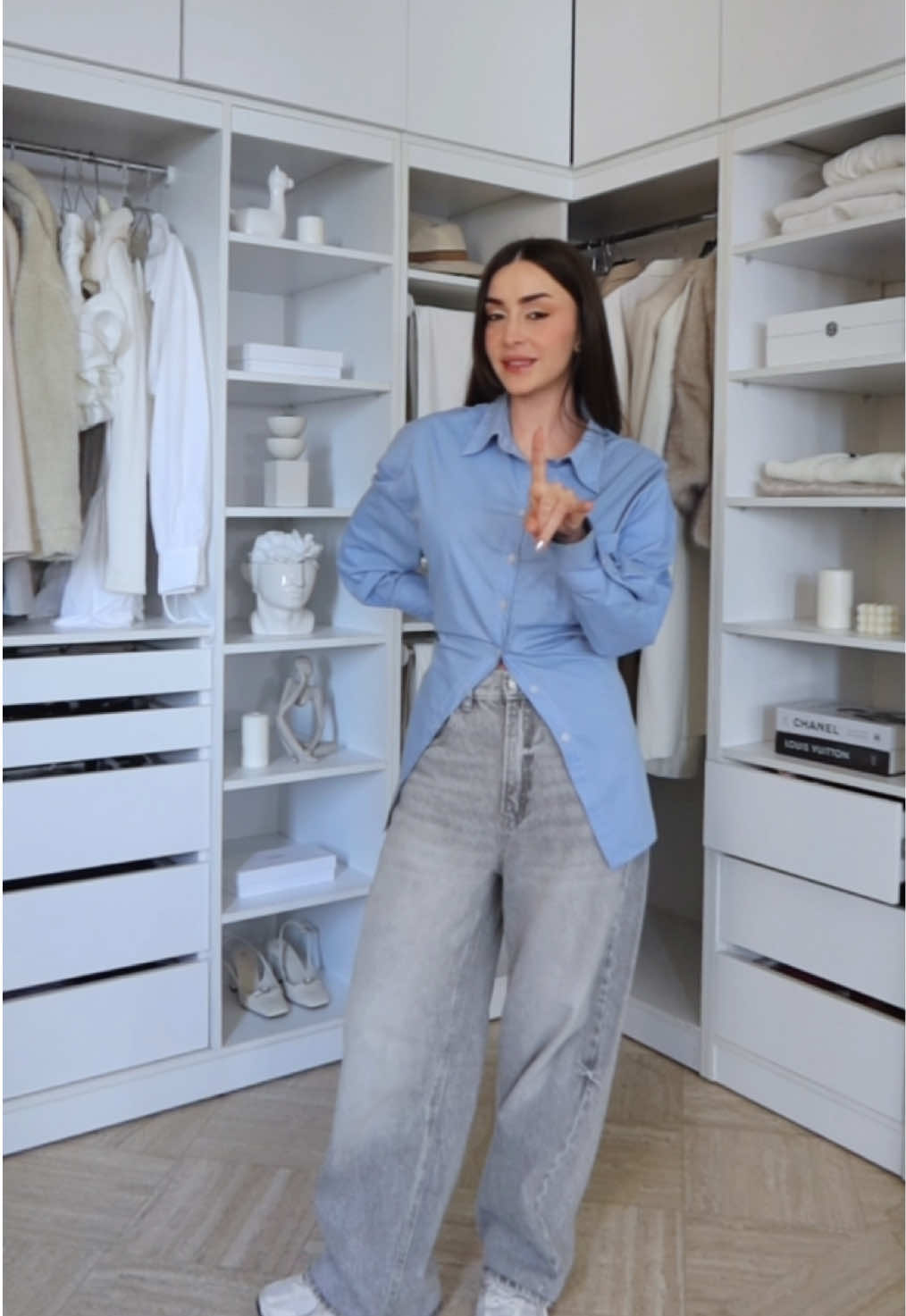‎لازم تجرّبي هيدي الحيلة! الخصر الضيّق صرلو ترند من السنة الماضية😍✨ #بنات #عرب #fashiontok #whattowear #tricks #حيلة 