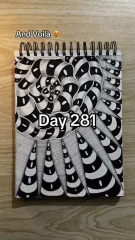 Day 281 of Amazing doodle tutorial 😻 Thank you for watching 🤗 #doodlewithnadia #fyp #foryou #doodle #drawing #tutorial #281 #entangle #writewithnadia #blobs #abstract #art #abstract #circle #easyideas #creativeart #blob #wobbles #ovals #W #cones  Doodle with Nadia | zentangle doodle I creative art | doodle tutorial