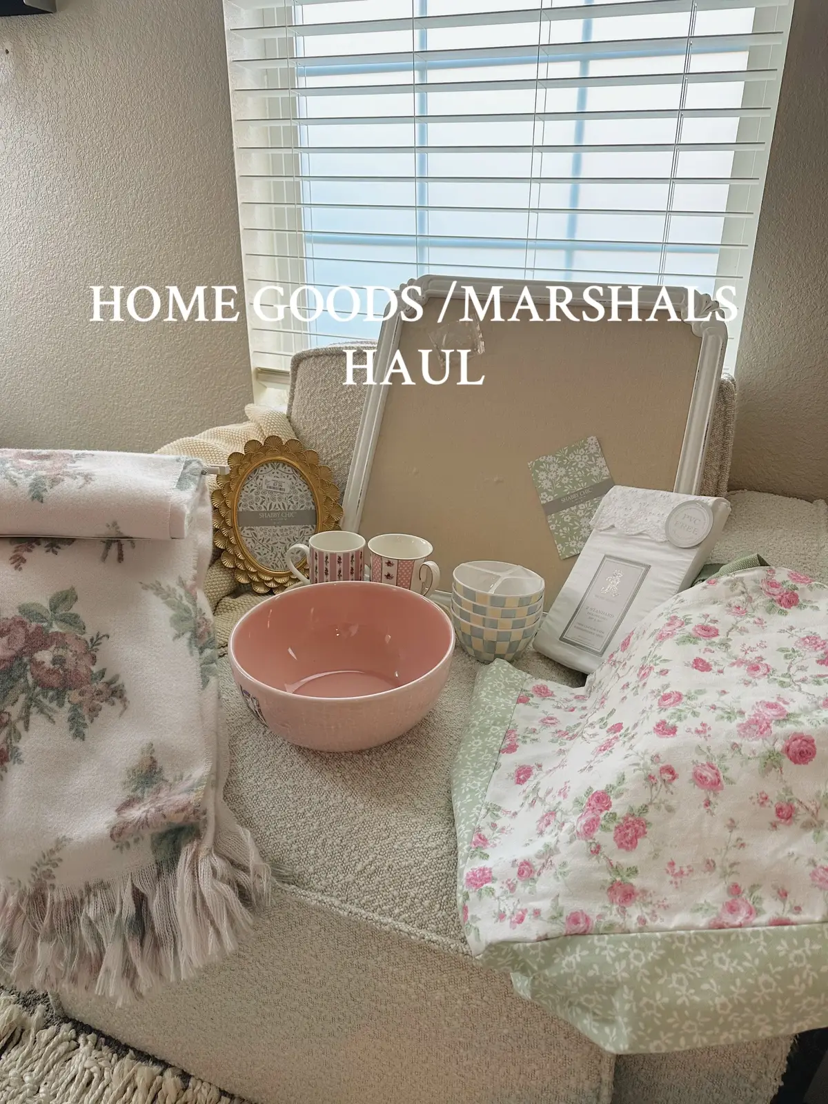 #fyp #fy #fypシ #homegoods #homegoodsfinds #haul #homedecor #tjmaxx #tjmaxxfinds #shopping #shoppinghaul #spring #coquette #girly #shabbychic #lauraashley 