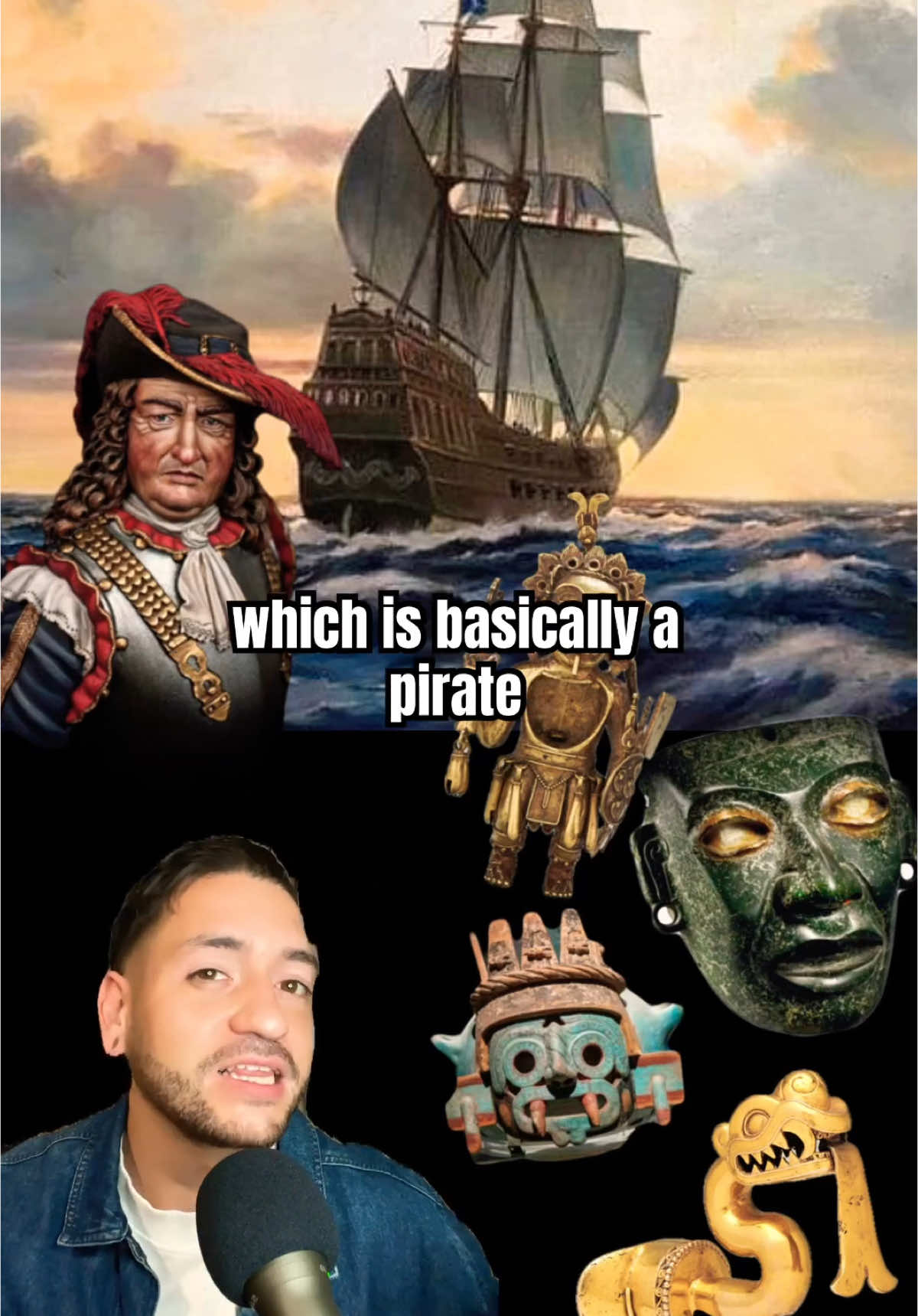 Pirates, Aztec Treasure, and Spanish Conquistadors!  #ancienthistory #aztecs #mesoamerica #pirates #aztec #sailing 