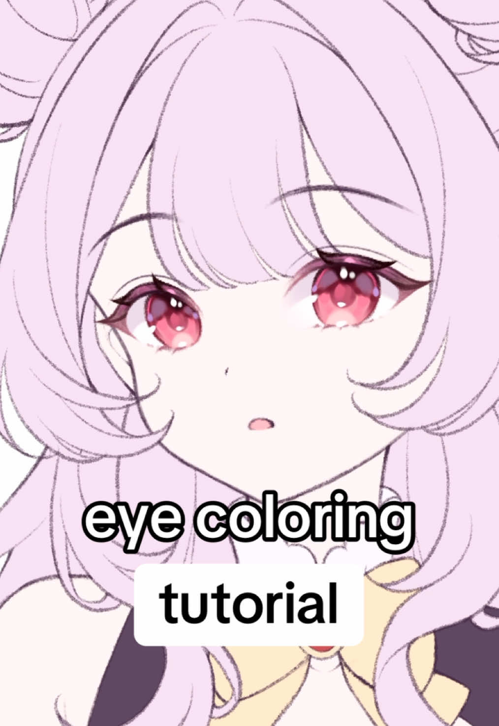how I color eyes!! updated tutorial 👀 #fypシ #fyp #animeart #procreate #arttiktok #digitalartist #artistsoftiktok #animegirl #arttutorial 