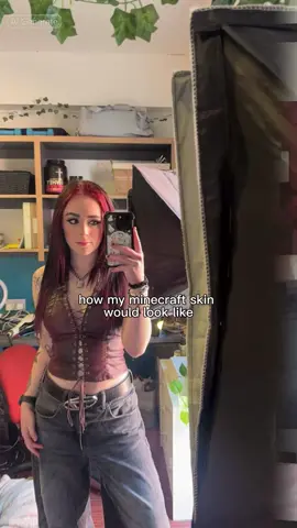 #pov how my Minecraft skin would look like… she lowkey eats #Minecraft #aifilter #minecraftmovie 
