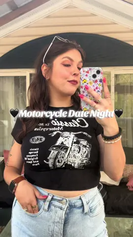 🖤What I wore Last Night For Date Night!!🖤It Was A Beautiful Evening For Riding!! #datenight #datenightoutfit #motorcycle #motorcycleride #outfit #outfitinspo 
