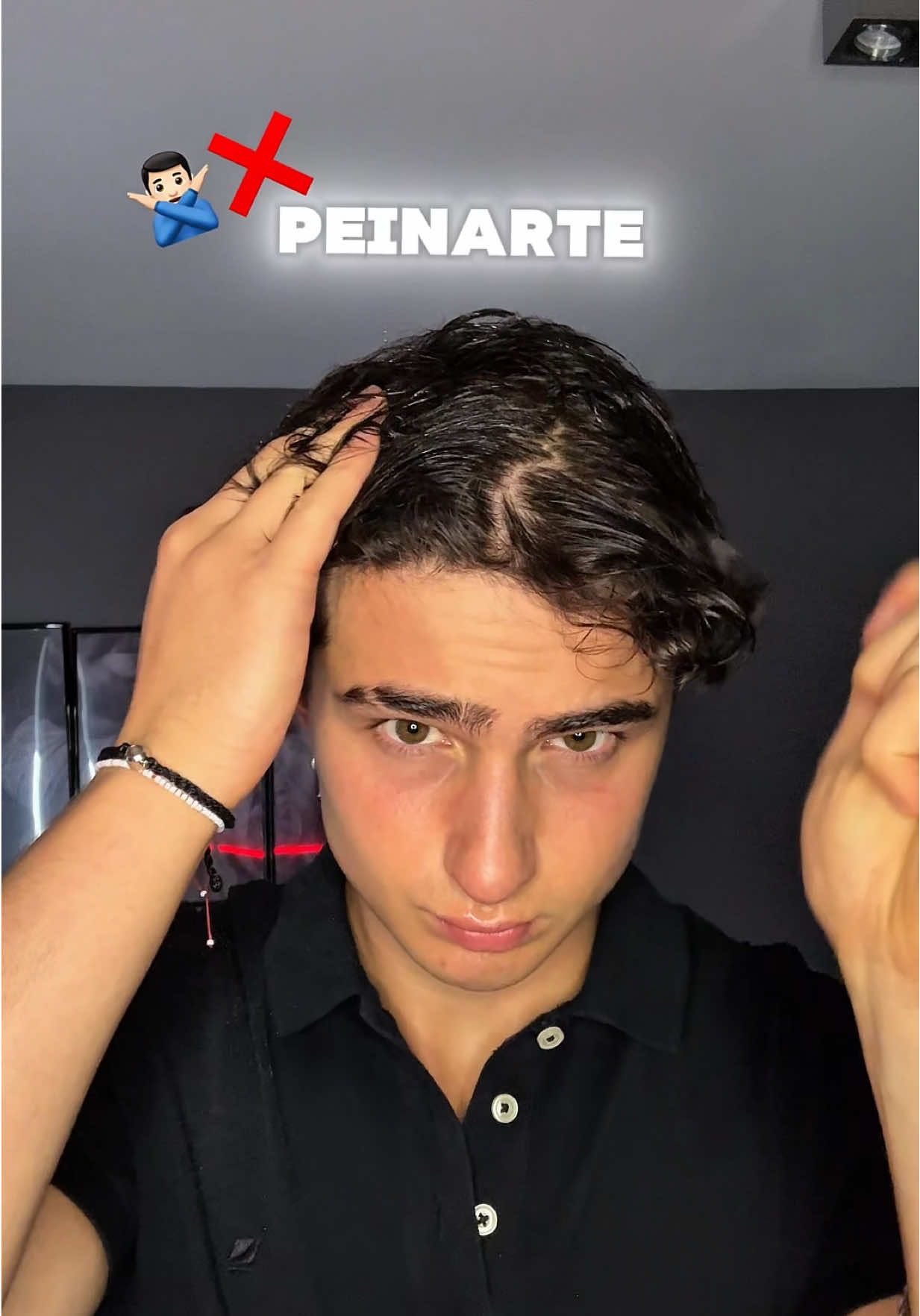 Como hacer un middle part este 2025 ✅😮‍💨 #chile #pelo #middlepart #peinadolibrito 