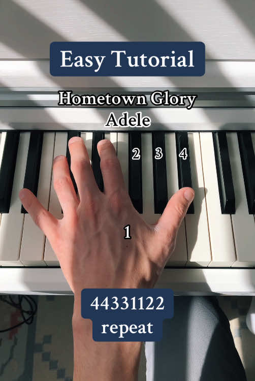 Two worlds collide… 🤍🎼 ~ Full tuto on my page (sheet music: link in bio) #adele #hometownglory #piano #tutorial #whentwoworldscollide 