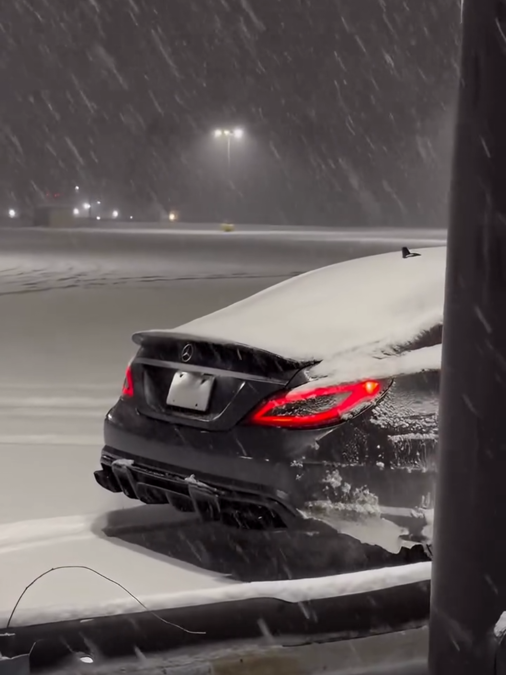 CLS 🔥 #mersedes #benz #snow #germany #cls