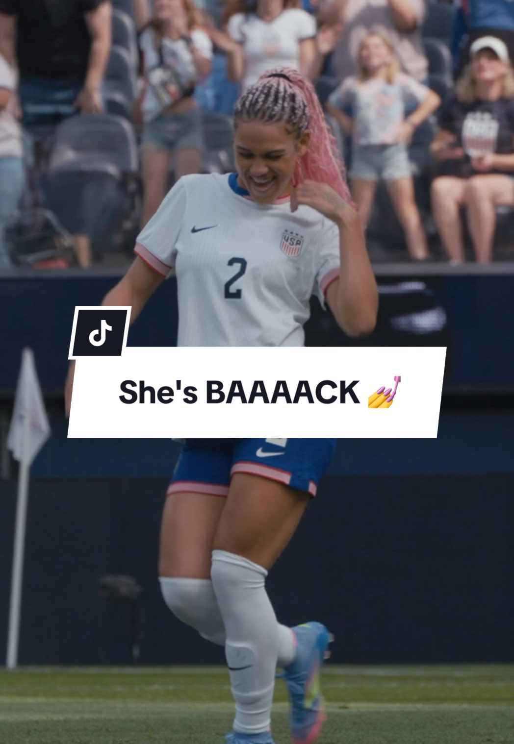 Iconic return goal celly, Trin 👏👏👏 #uswnt @trinity.rodman 