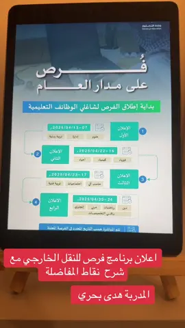 #شرح #فرص#نقل#خارجي#معلم#معلمة 