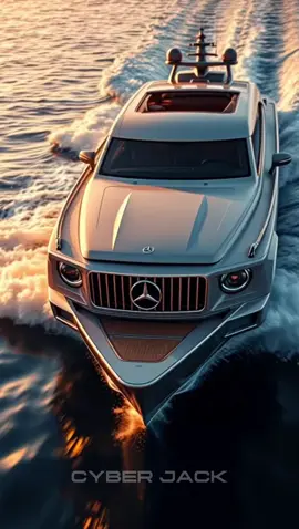 La puissance brute et l’élégance emblématique… 🚤🔥 #yacht #luxurylifestyle #luxurylife #aiart #superyacht #automobile #hypercar #dreambig #innovation #mercedes 