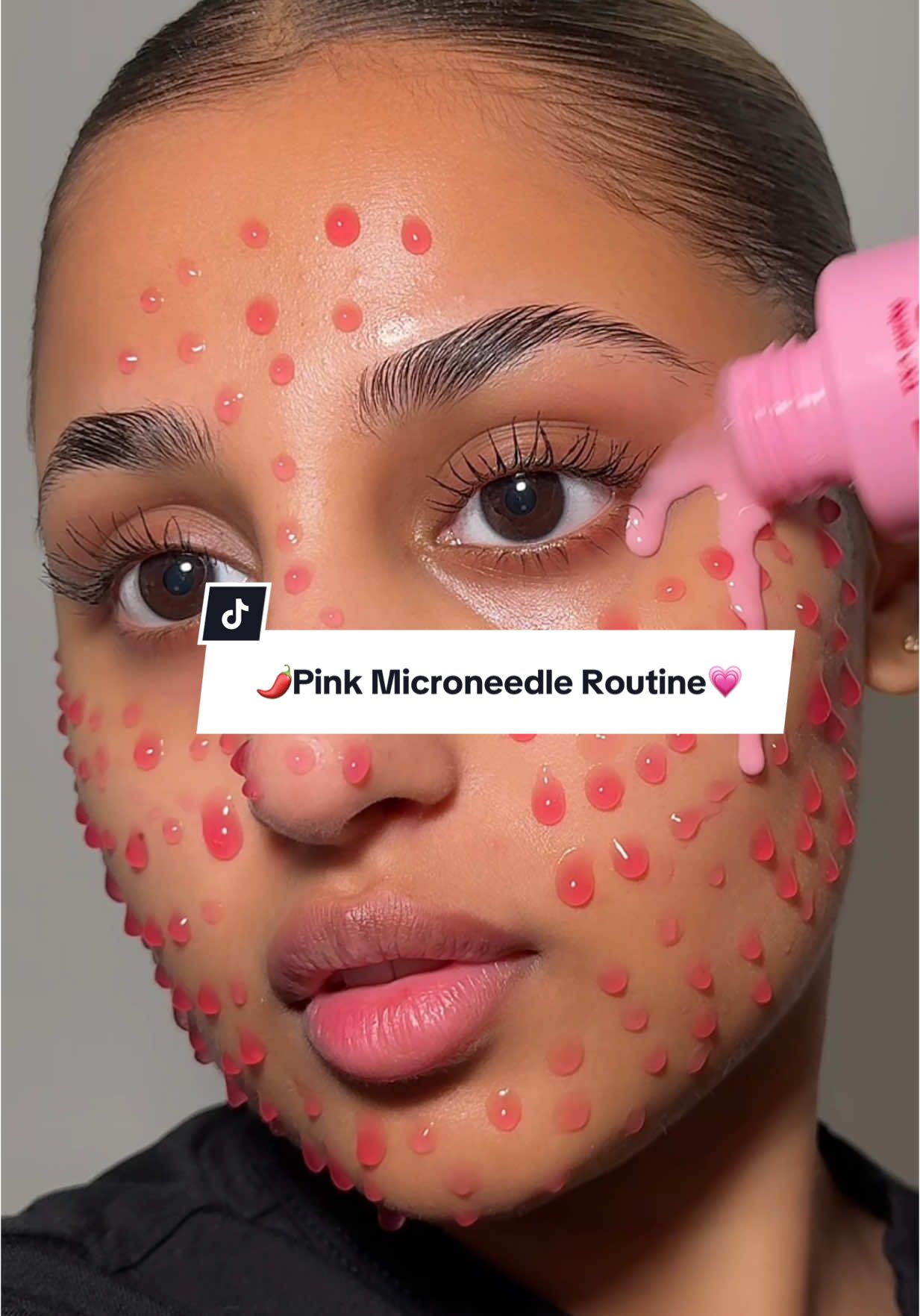 Pink microneedle routine 💗 #skincare #asmr #kbeauty @APRILSKIN USA 