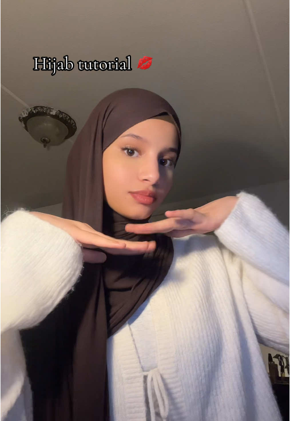 Full neck coverage hijab tutorial💗 #hijabtutorial 