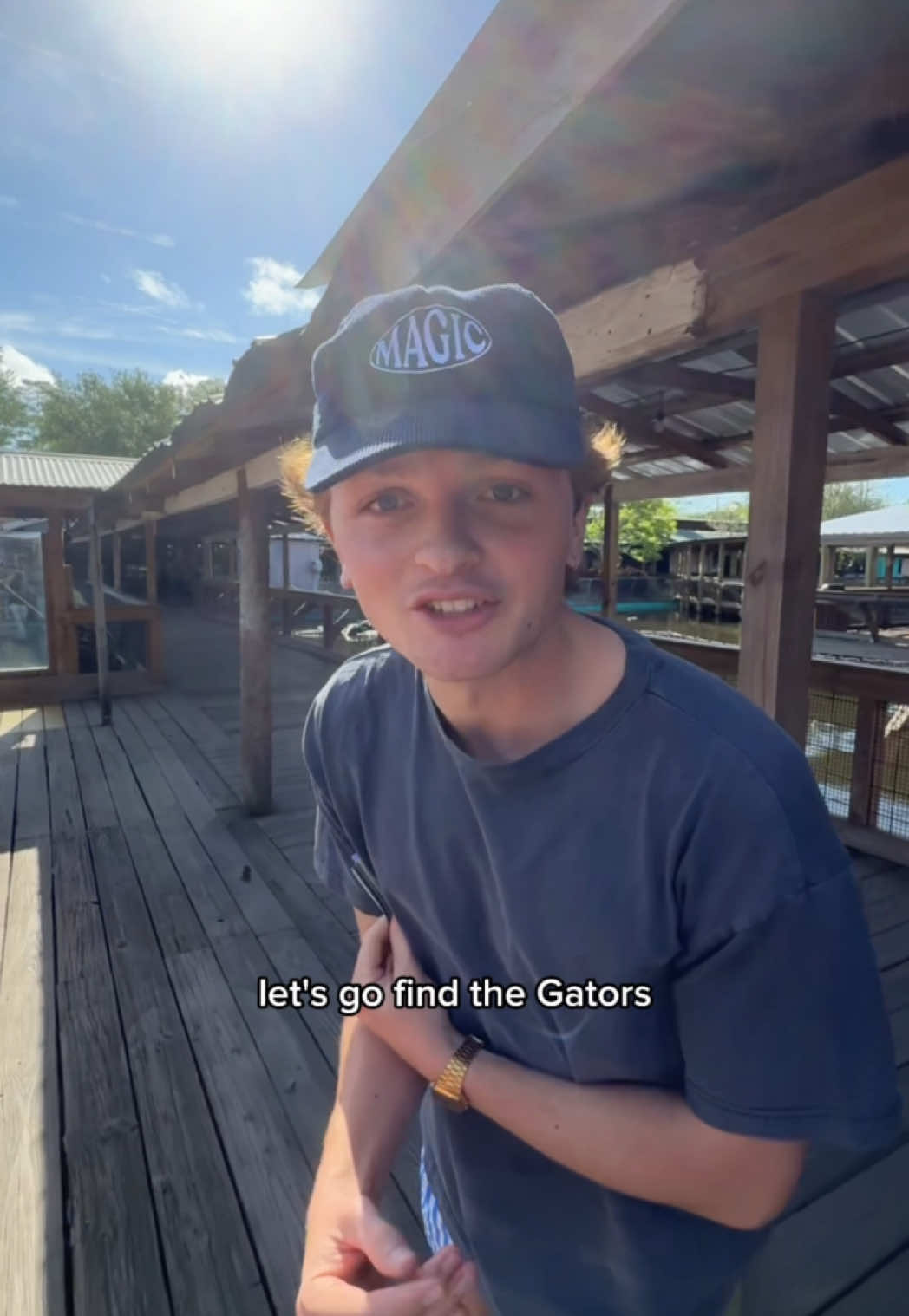 Let us wrestle a gator 🐊  #florida #tourlife #willlinley 