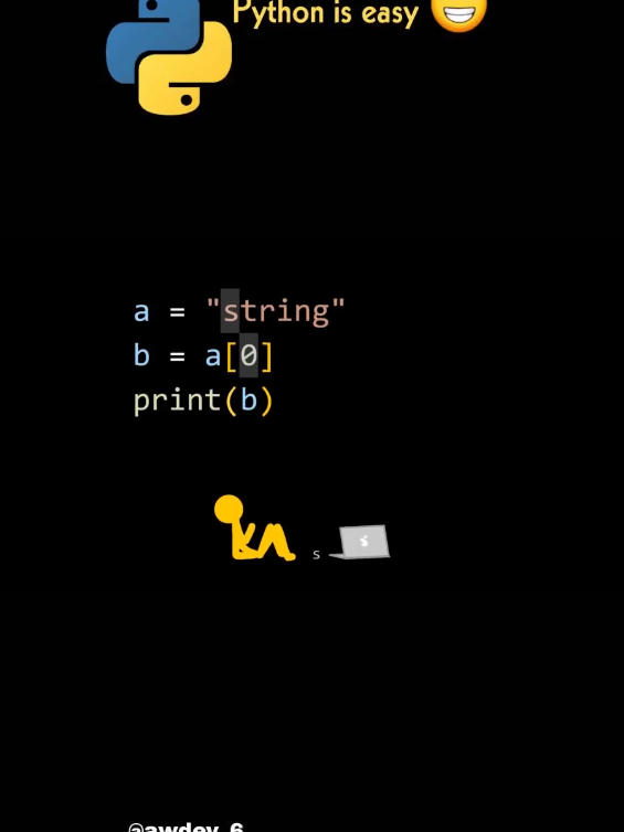 Python is easy (animation vs coding) #python #coding #animation 